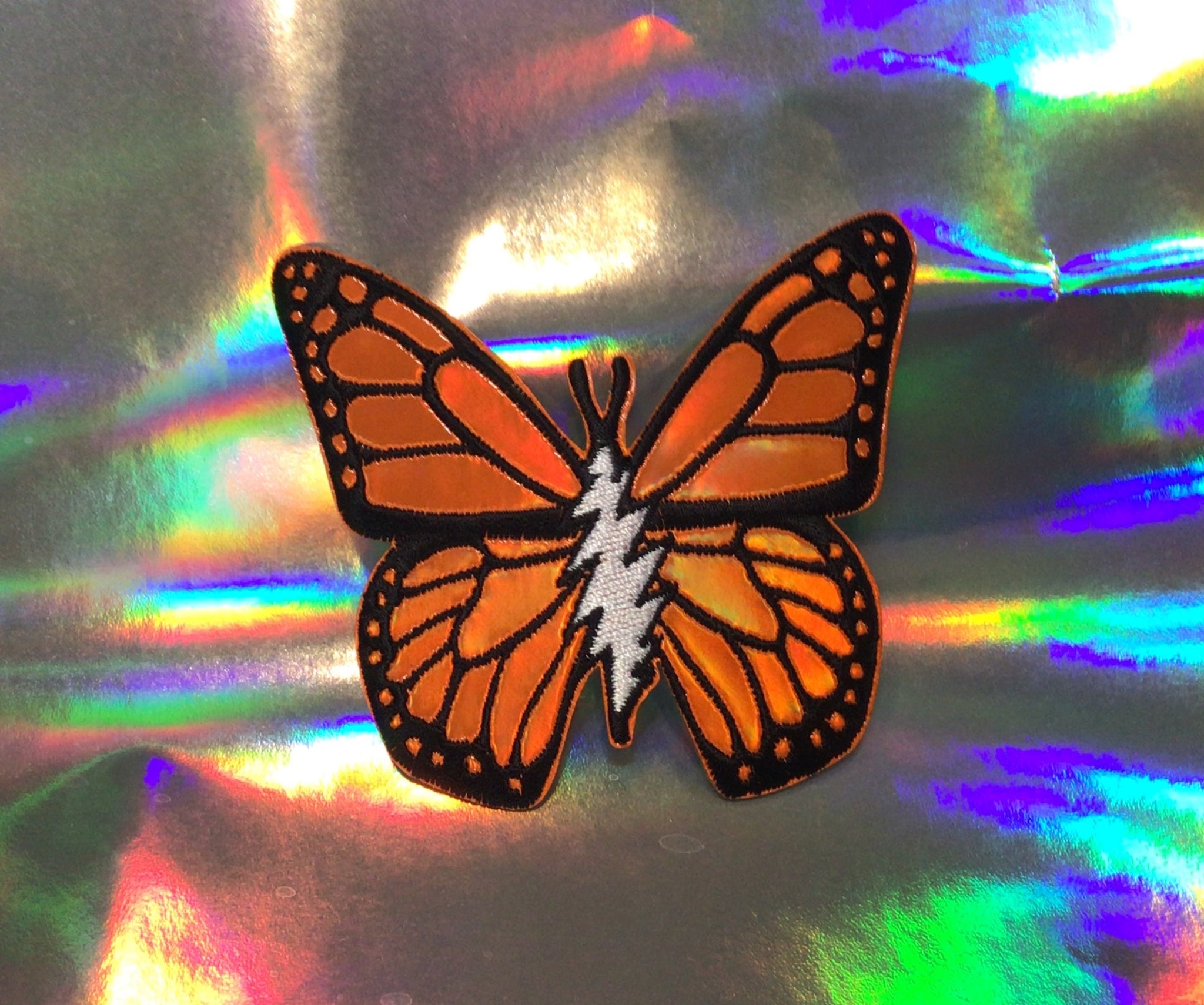 Holographic Bolt Butterfly Patches – Siren Society Art