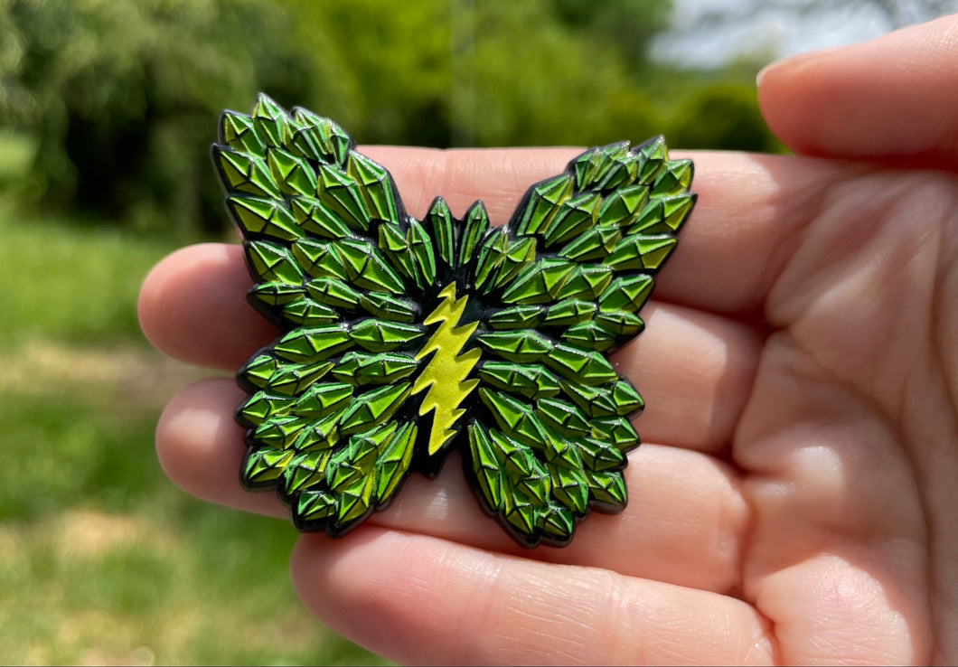 3D Crystal Butterfly - Green Goddess - LE 35