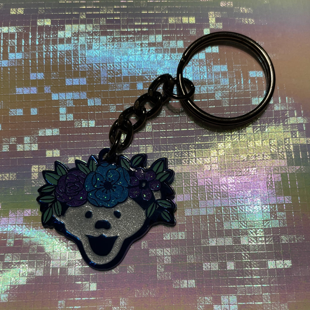 LAST ONE! Blooming Bear Keychain- Ice Queen - LE 50