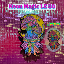 Load image into Gallery viewer, 3D Lunar Shroom - Neon Magic - LE 50 w/ FREE PATCH
