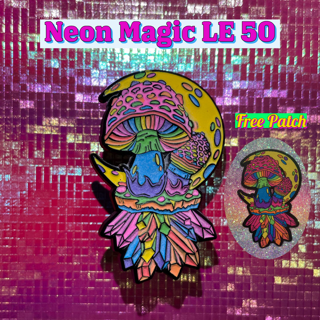 3D Lunar Shroom - Neon Magic - LE 50 w/ FREE PATCH